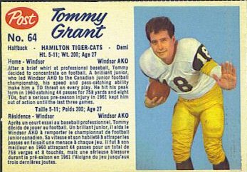 1962 Post Tommy Grant