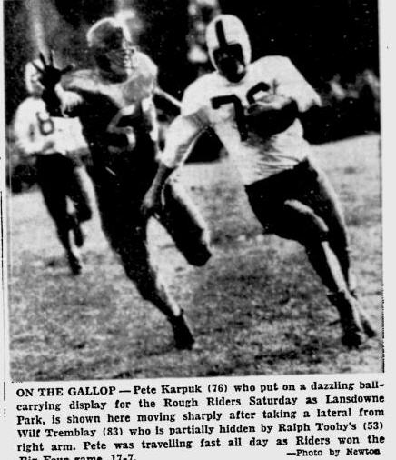 Pete Karpuk in action in 1948