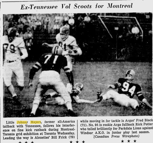 Johnny Majors at Tennessee