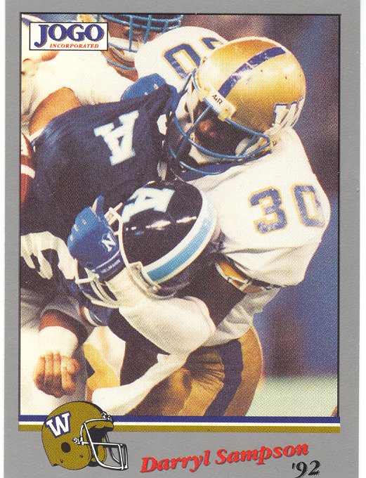 1992 Jogo Darryl Sampson