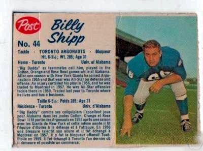 1963 Post Billy Shipp